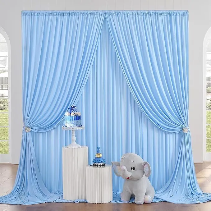 Baby Blue Curtains (Cloth)