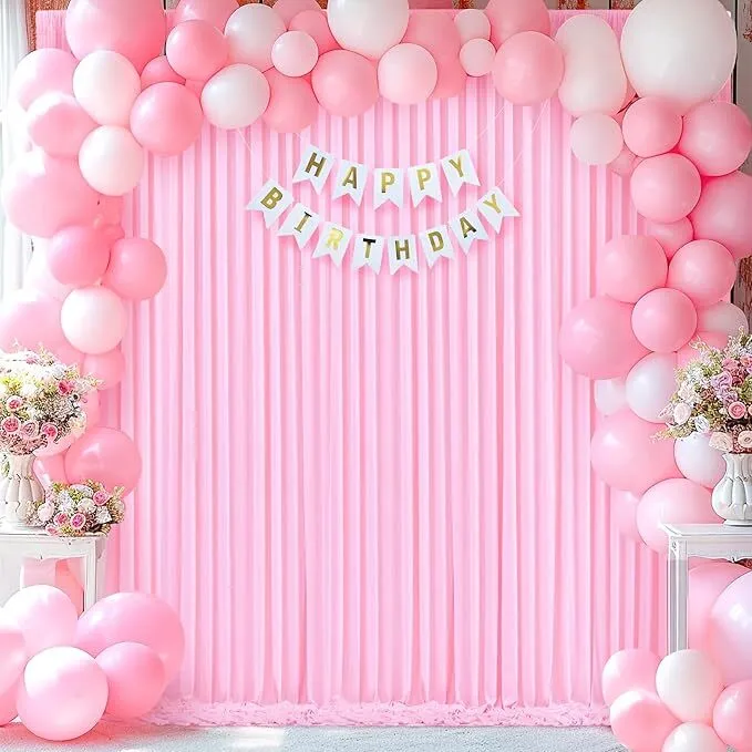 Light Pink Backdrop Curtains (Cloth)