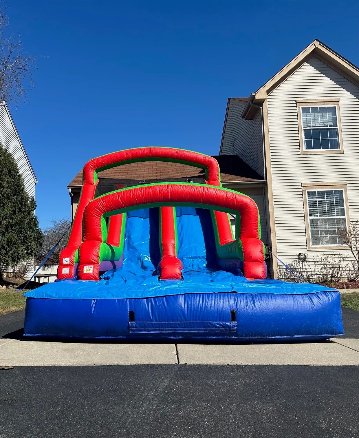 13FT Dual Lane Super Soaker slide