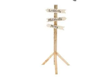 Wegwijzer hout ( vast gedeelte + pijlen op aanvraag)