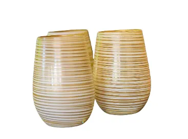 Waterglas wit/goud 