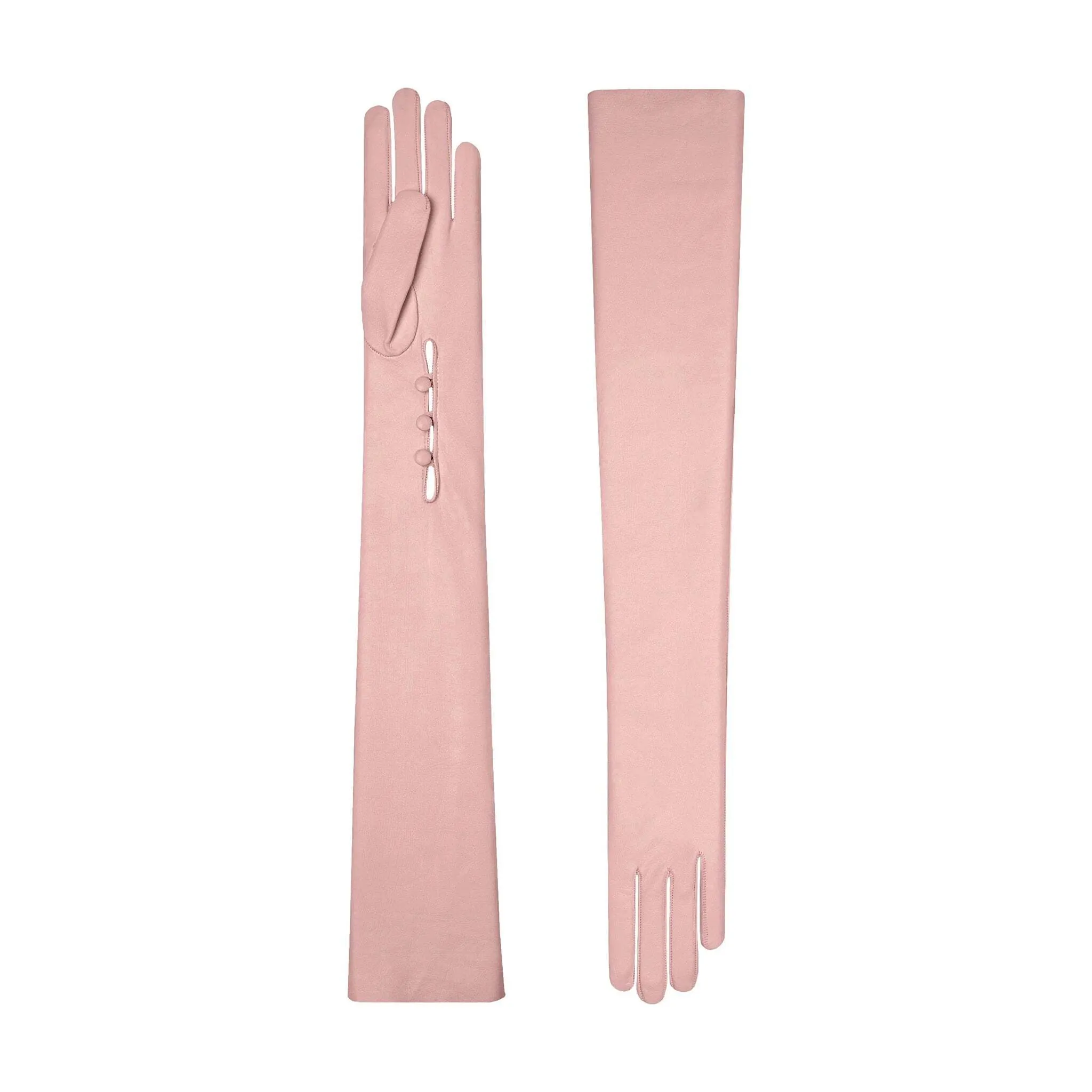 Séverine | Leather Opera Glove with Mousquetaire