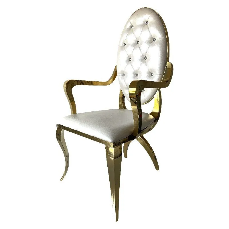 Tufted Cartier Chairs with Armrest
