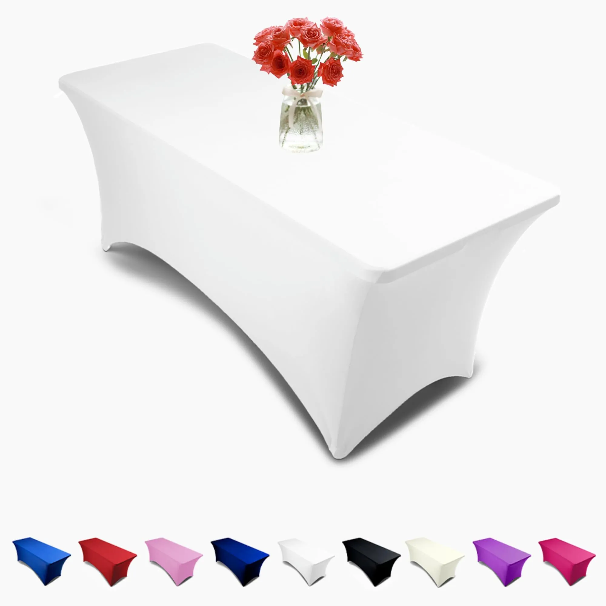 Spandex Fitted Tablecloth for 6 ft. Rectangular Tables 