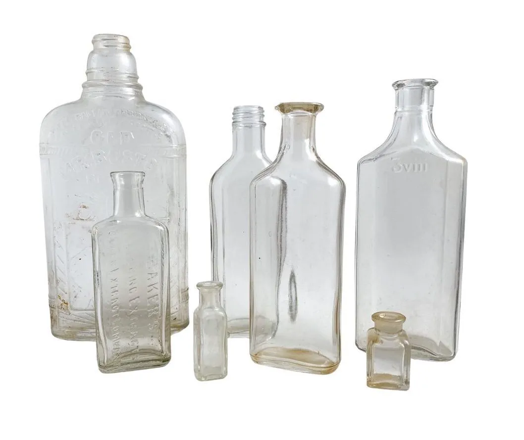 Vintage Clear Bottles/Various