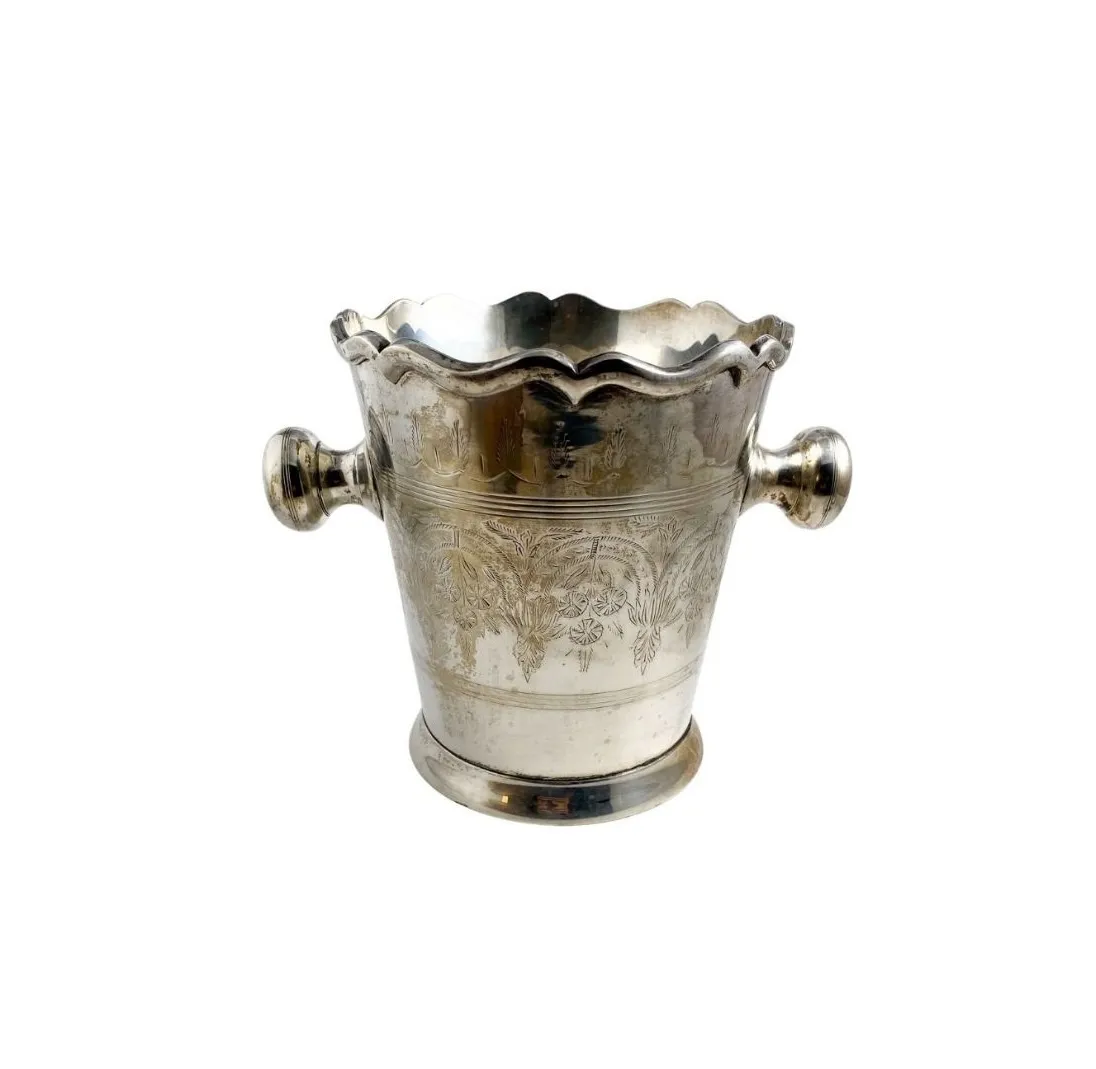 VIntage Barware Silver Plate Ice Bucket