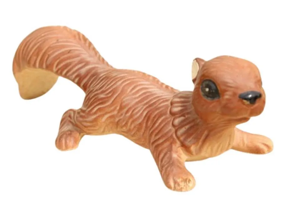 Brown Vintage Ceramic Squirrel/Large