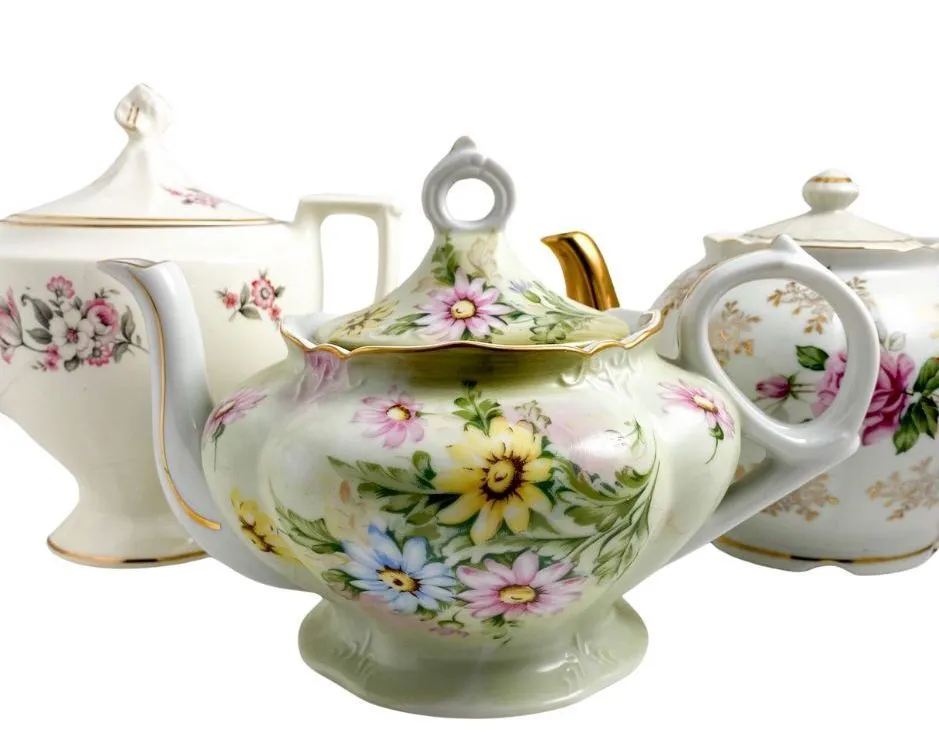 Vintage Floral Teapots Various