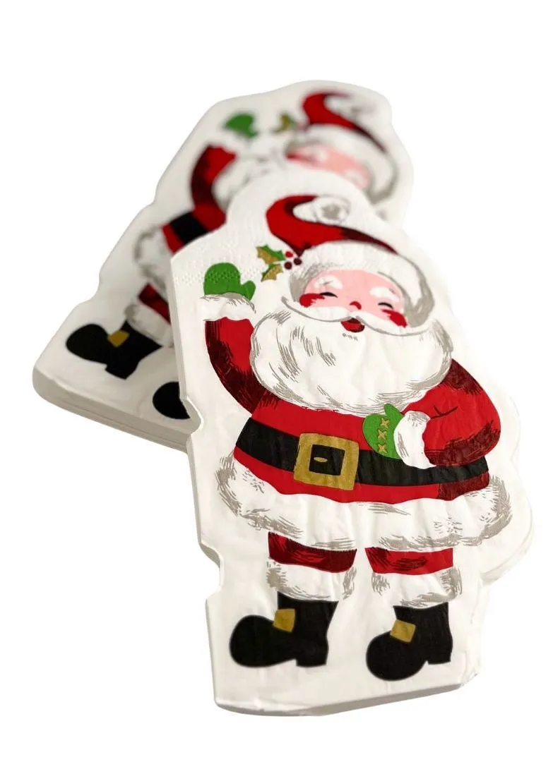 Santa Large Lunch Napkins Set of 20 