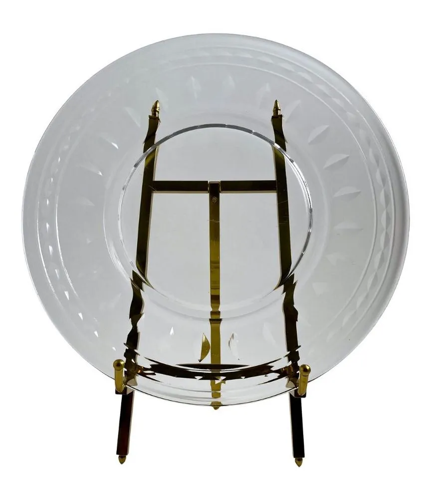 Vintage Clear Glass Plates/Various