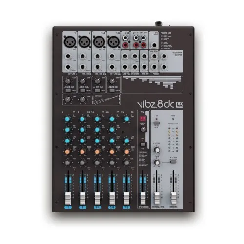 LD Systems Vibz 8 - 4 Entrées micro + 1 Stereo