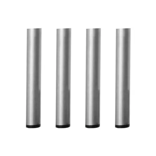 Lot de 4 pieds fixes de praticable avec embout PVC plancher 40cm