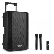 Enceinte Autonome 12 pouces avec 2 micros mains