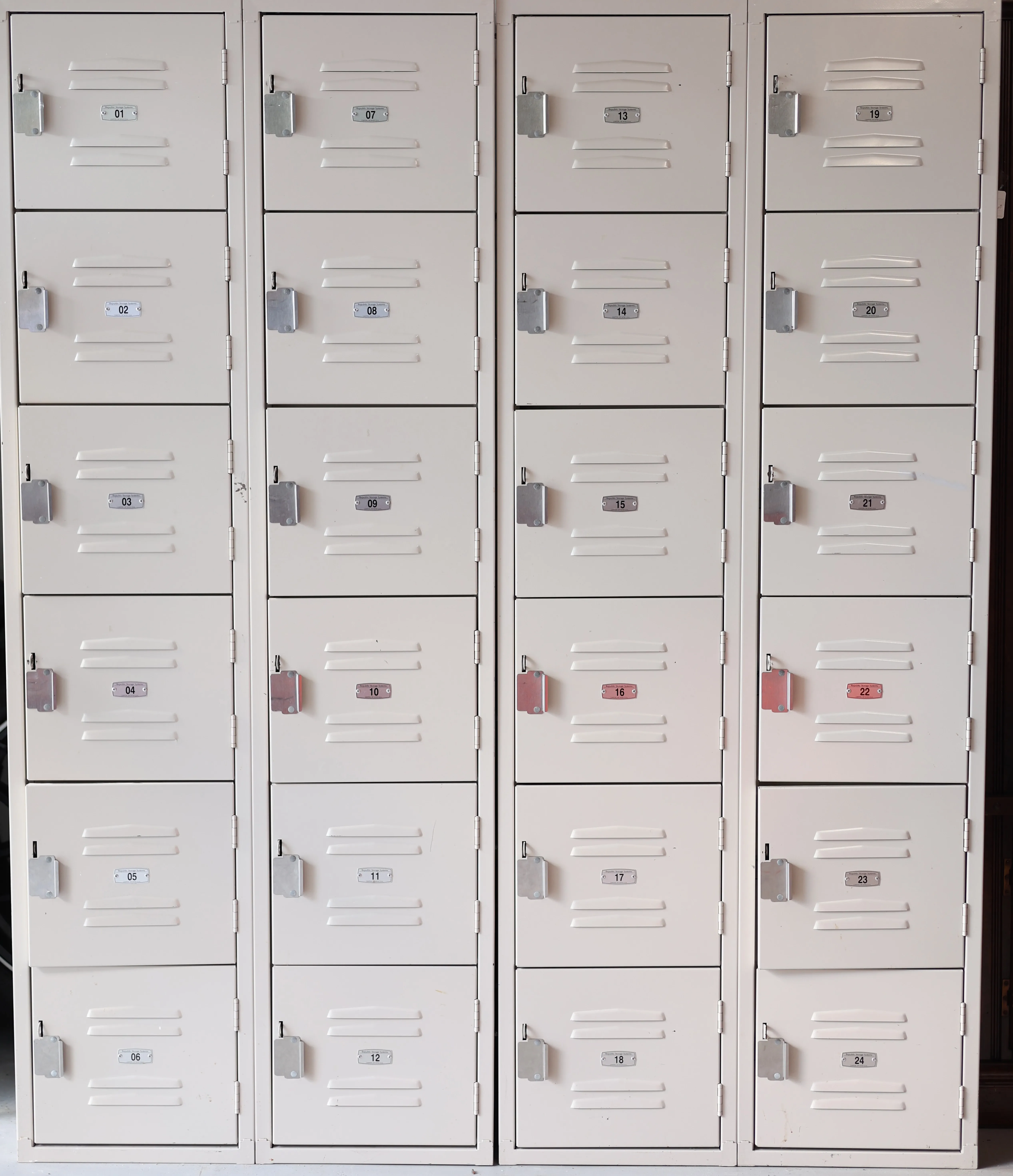 Square Tan Lockers