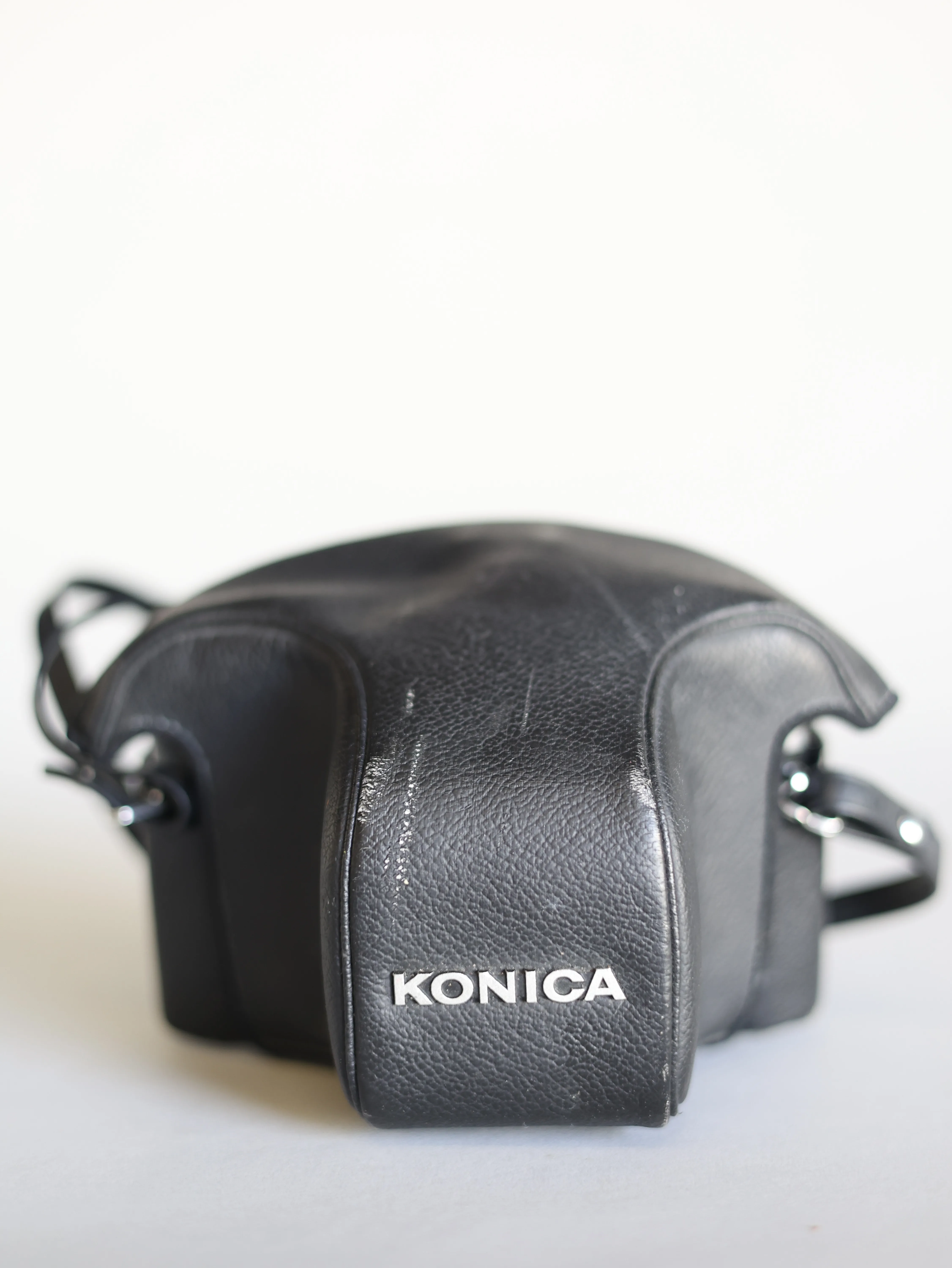 Konica retro camera w case