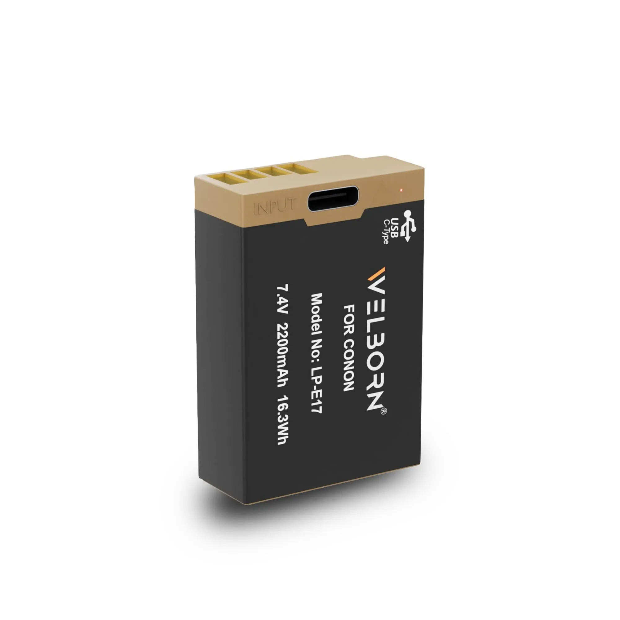 WELBORN LP-E17 (2200 mAh) Platinum Lithium-ion Battery with C Type USB Charging Port