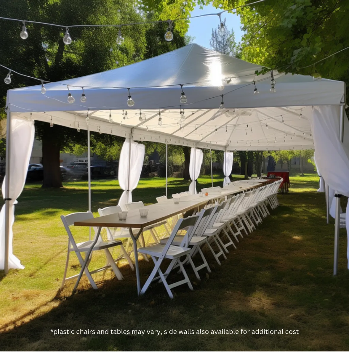 Party discount tent cost