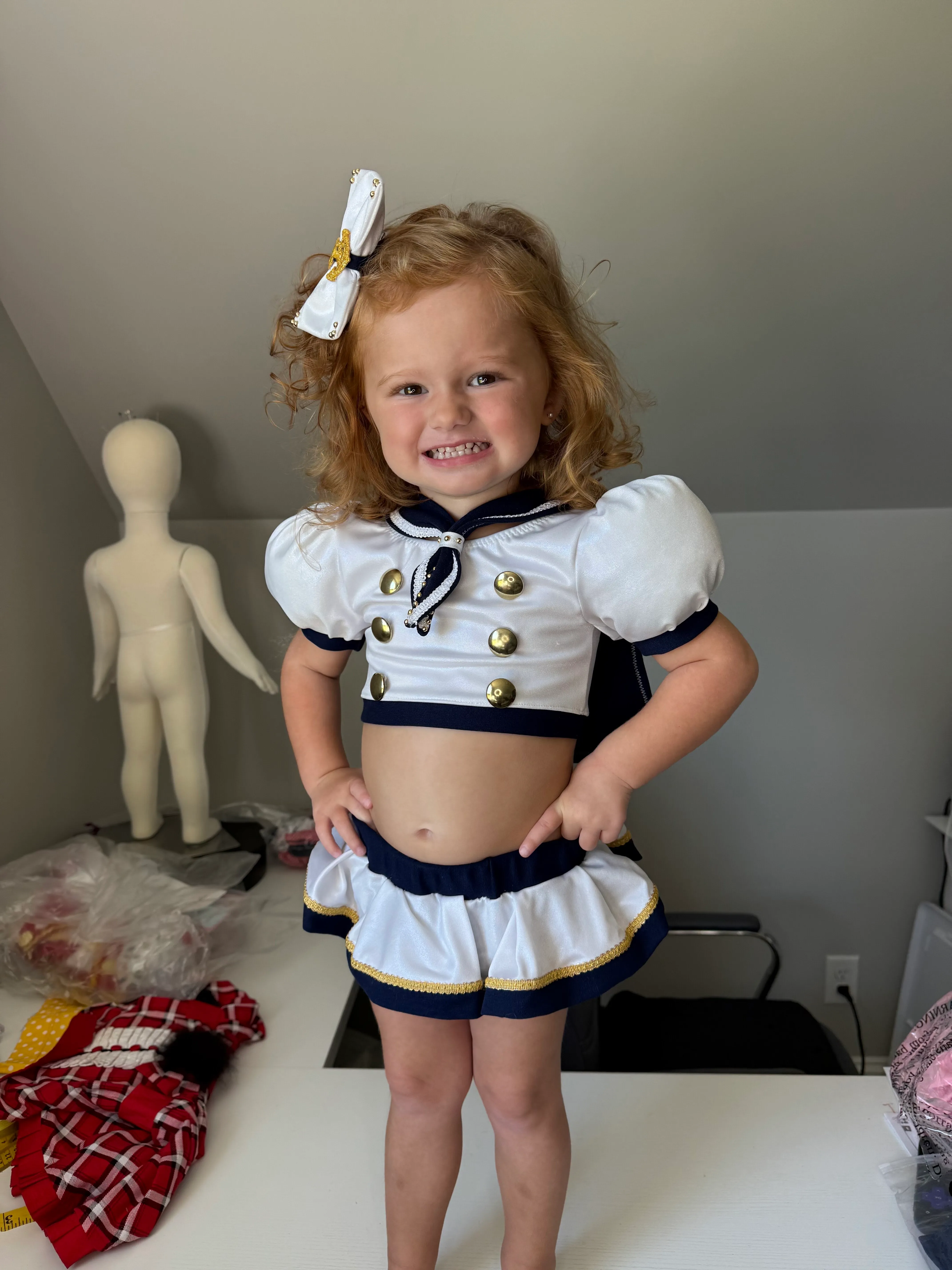 12/2-18/3 Boo Bear Navy Sailor Swim