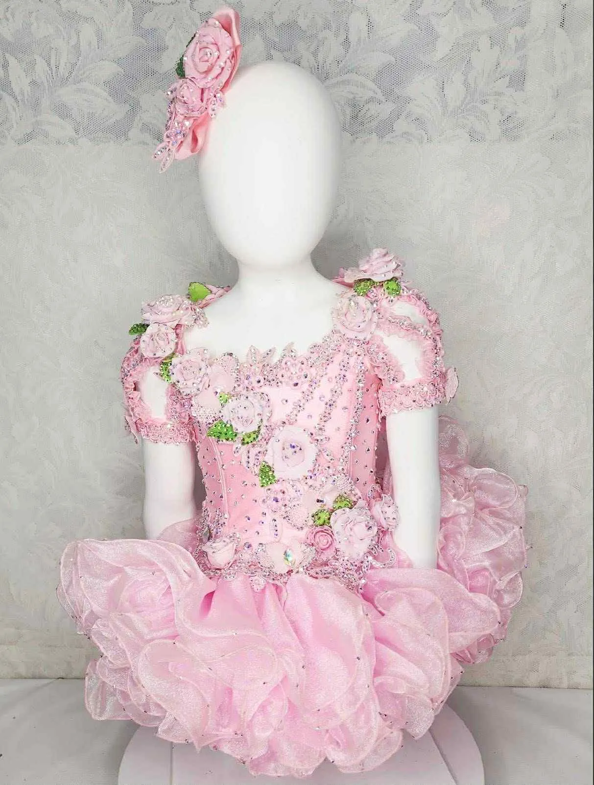 12/2 Pink Roses Cinderella Fashions- Miranda Jo