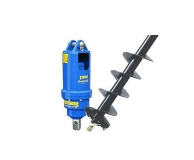 Excavator Auger Drive for Hire or Rent Free Delivery Lone Star Hire Samford Valley