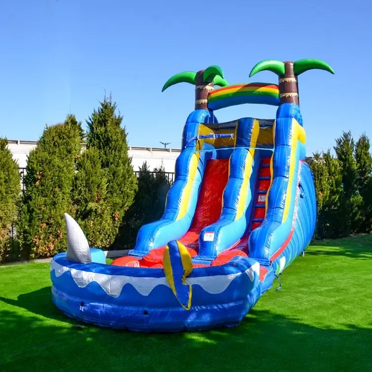 15Ft Ocean Theme Waterslide Rentals in Rochester Mi Bounce 'N' Splash