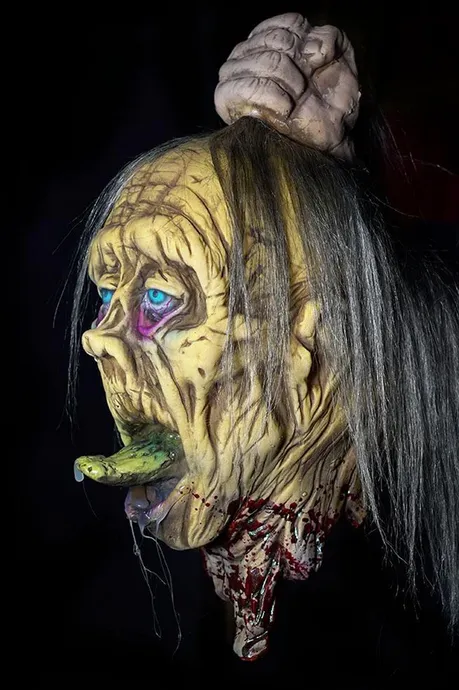 Handpuppe "Zombiekopf"