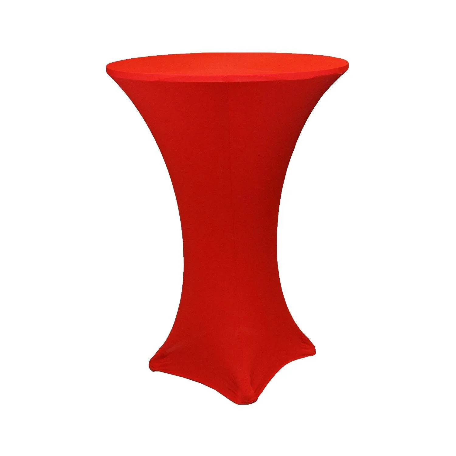 Red Spandex Linen Cocktail Table 
