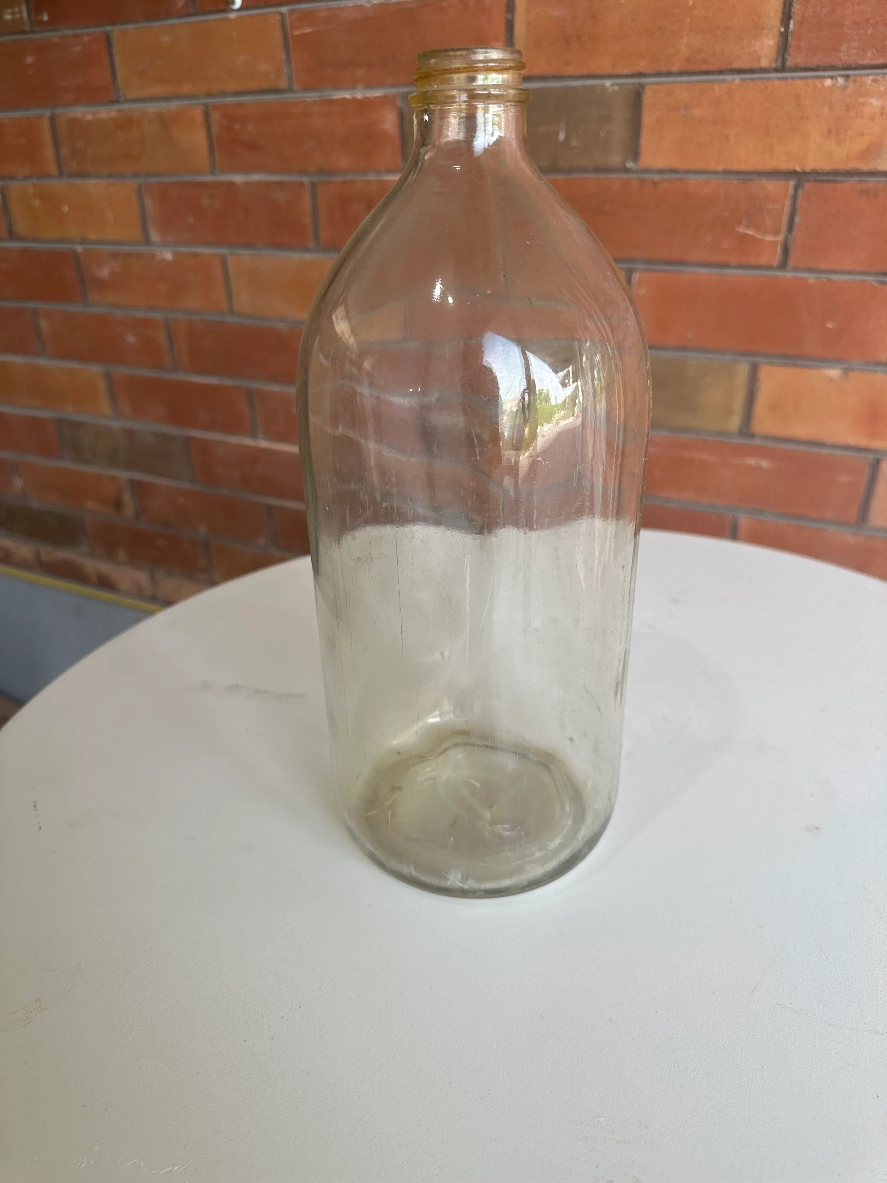 Clear Flagon Vase