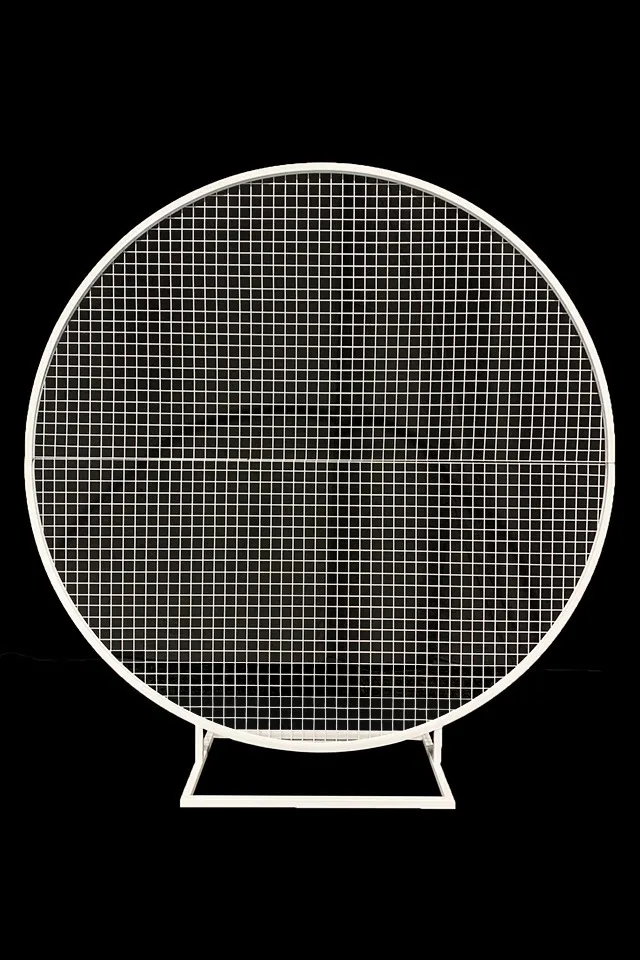 White Round Mesh Backdrop