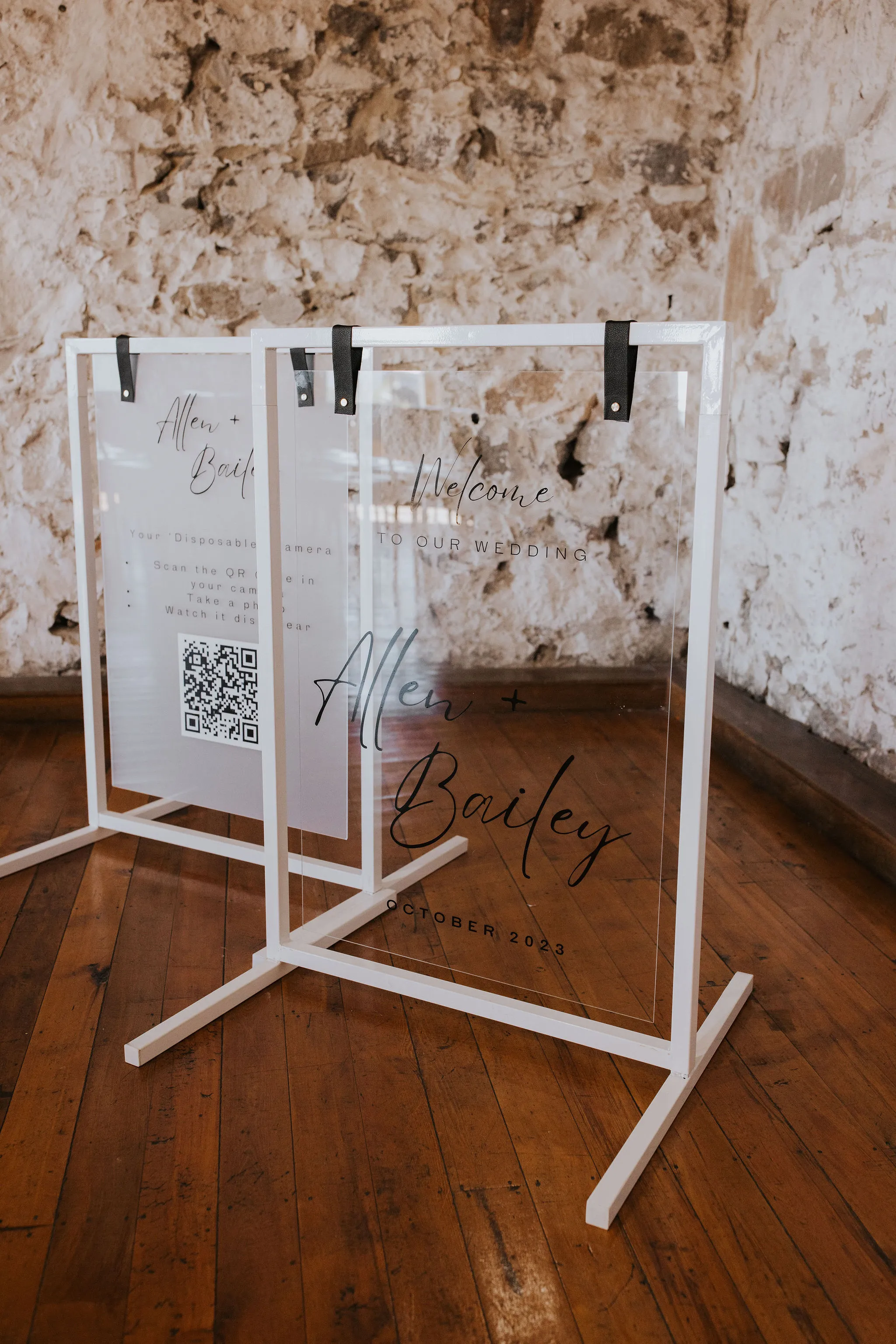 White Frame Sign