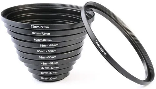Metal Lens Filter Ring Adapter Set