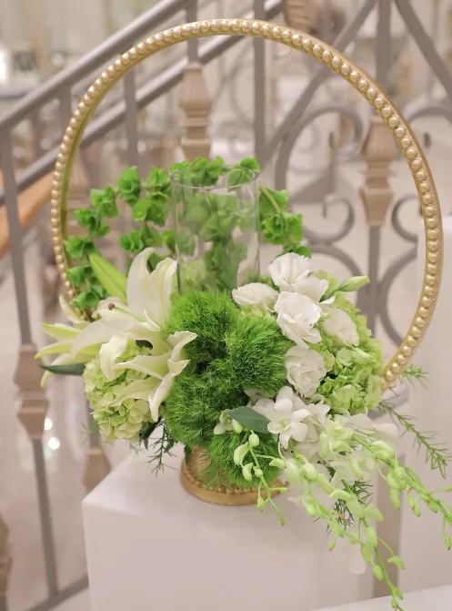 Circular Gold Centerpiece