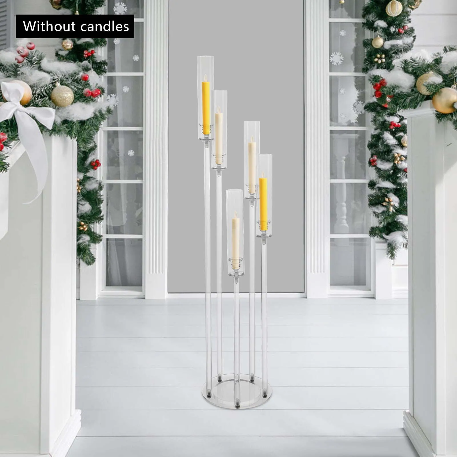 5-Arm Acrylic Candleabra