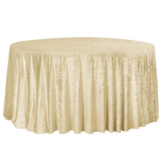  Charcoal Velvet Tablecloth 120-inch round 