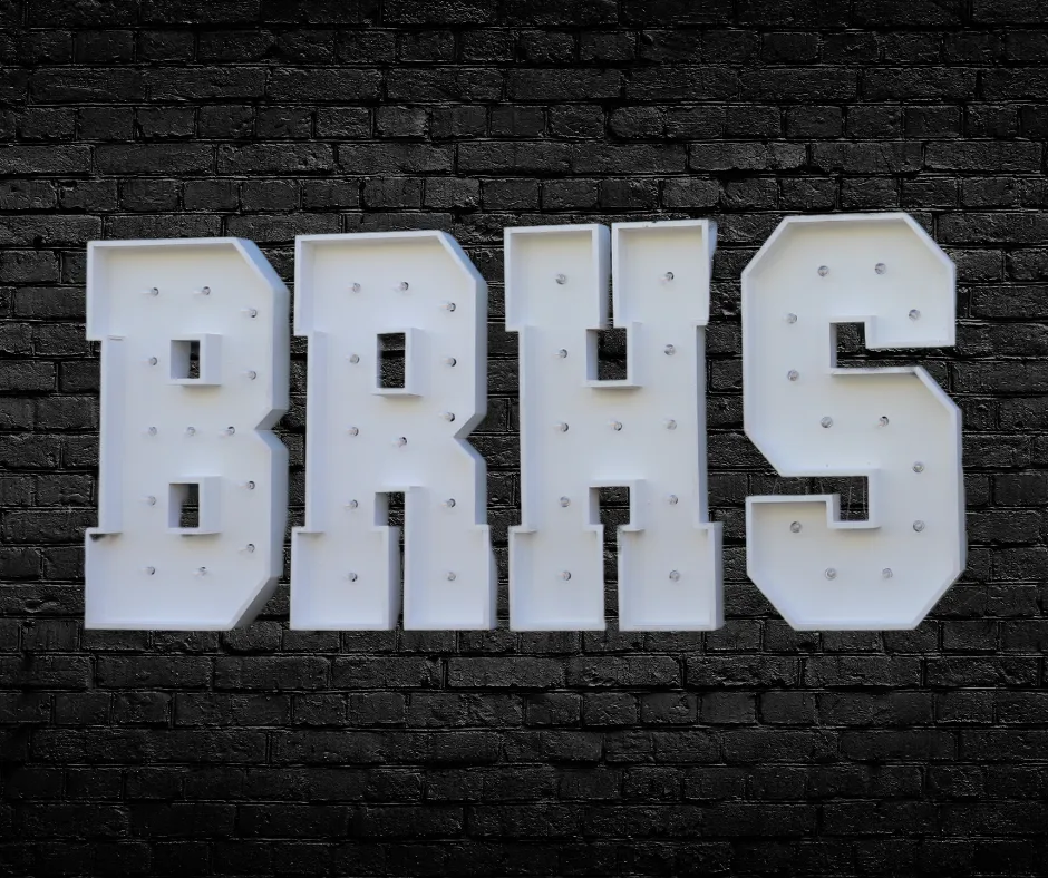 BRHS 4ft Marquee Letters Light Up