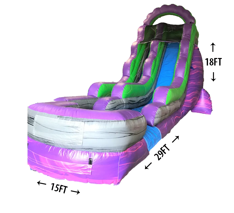 18' Purple Water Slide