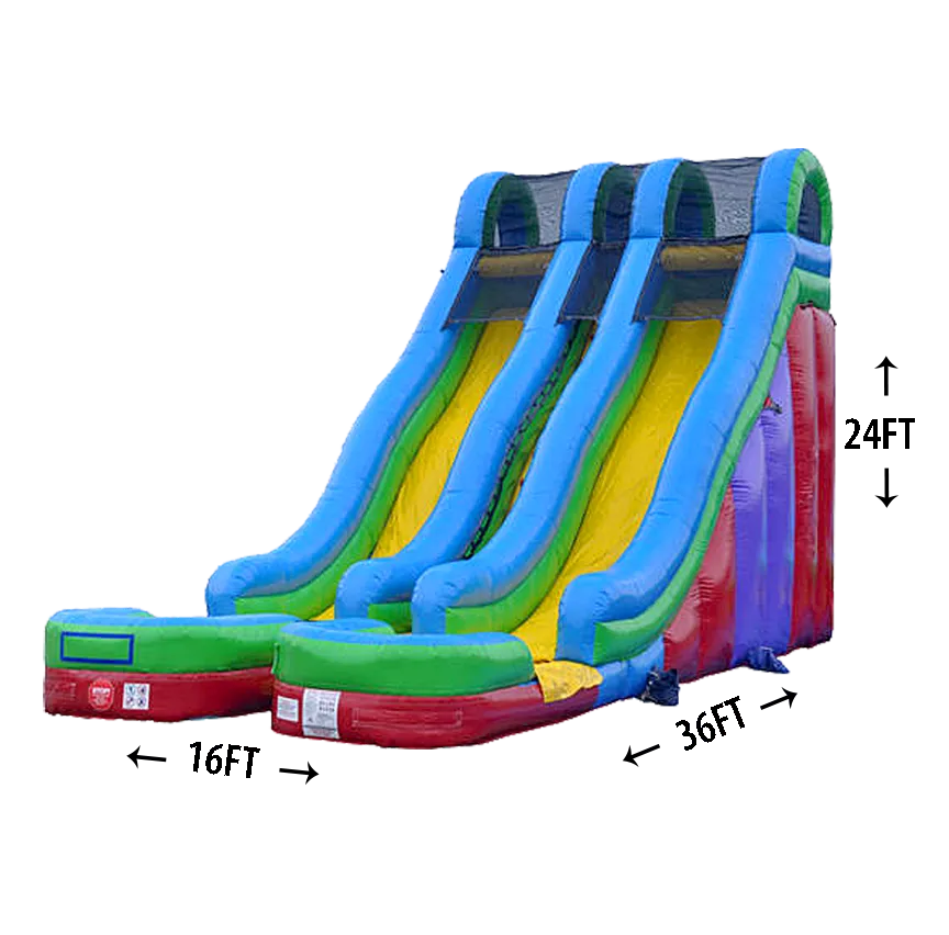24' Dual Lane Slide