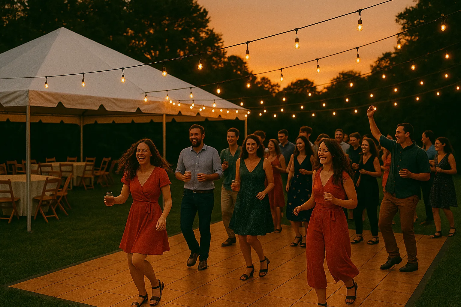 Backyard Wedding Party