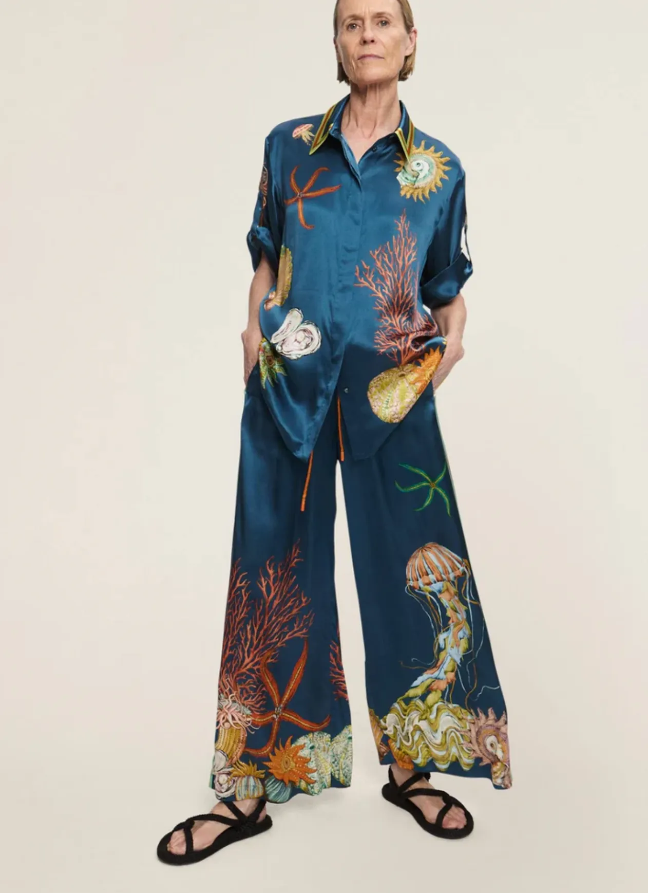 Alémais Dorian Silk Pant