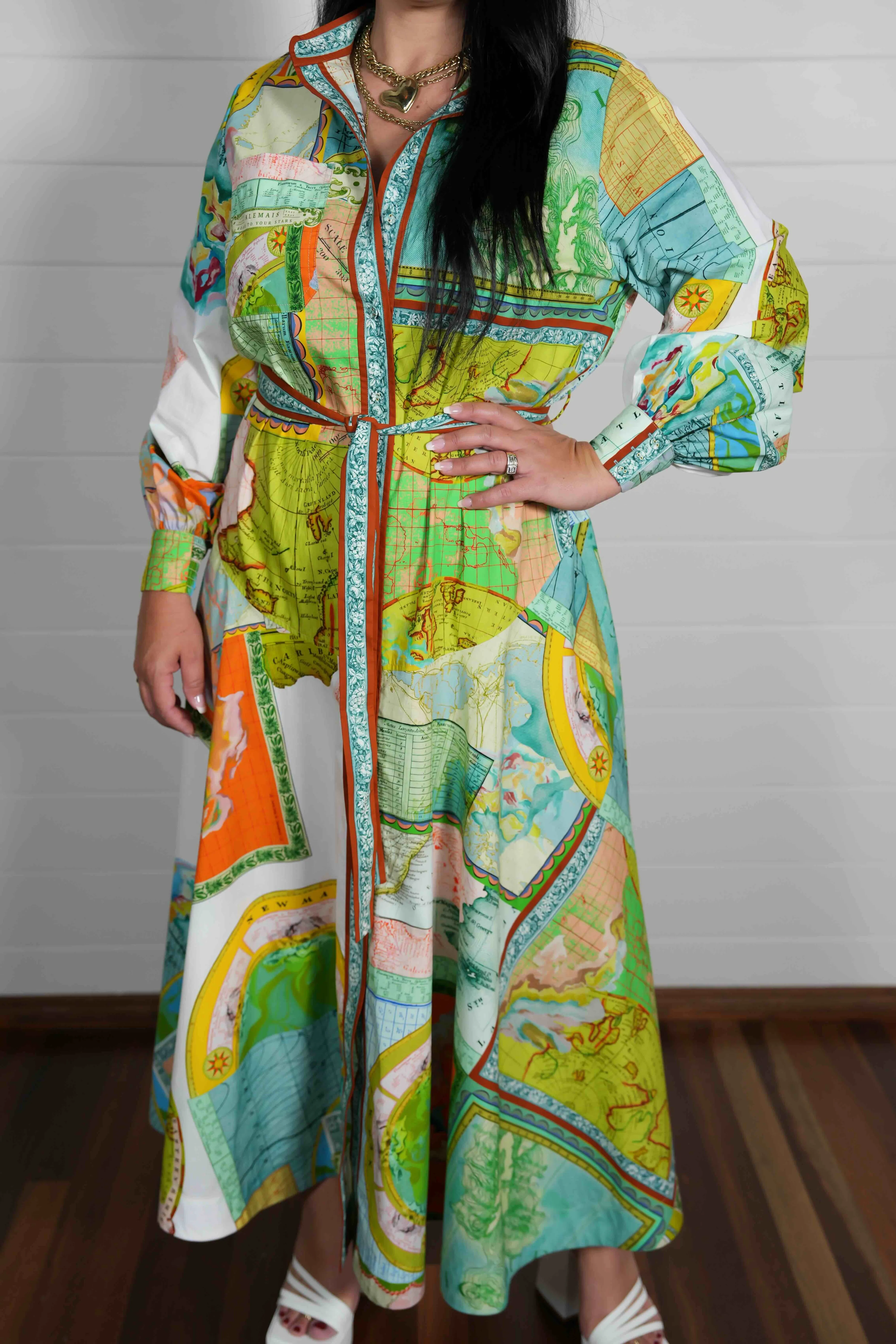 Alémais Atlas Set - Shirtdress and Tote