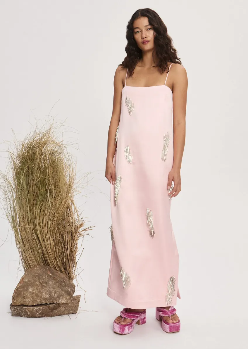 Alémais Cindy Embellished Slip Dress