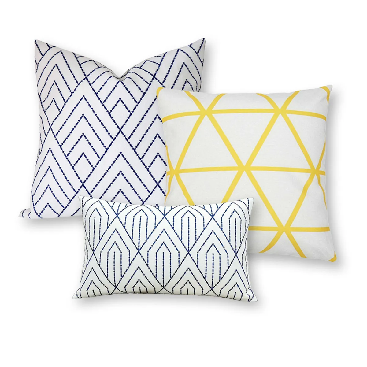 Blue & Yellow Lounge Cushions