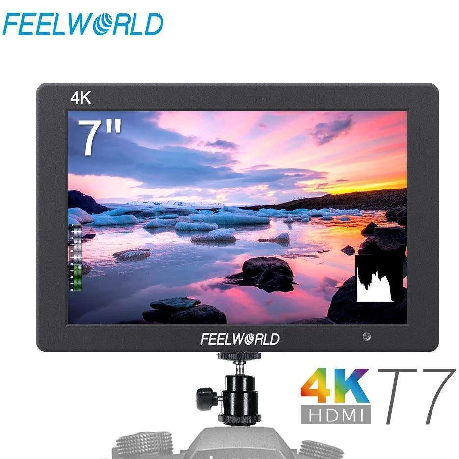 FEELWORLD T7 7" 4K On-camera Monitor with HDMI Input/ Output IPS 1920x1200