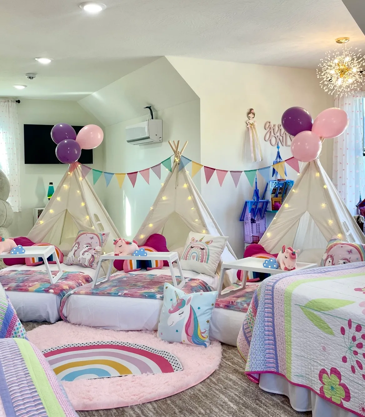 KIDS TEE PEE PARTY BIRTHDAY SLEEPOVERS Balloons Galore more LLC