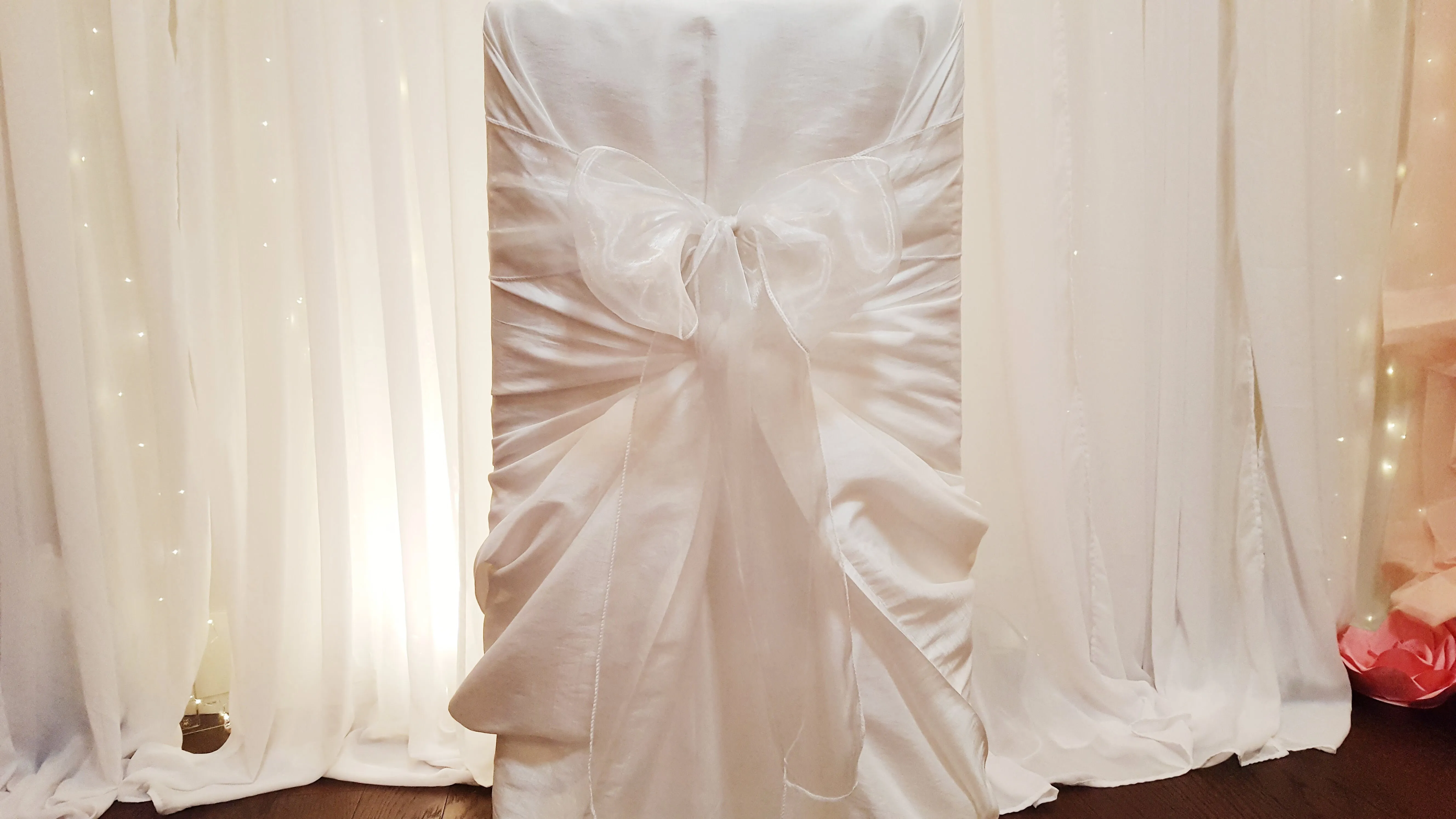 Sash - Organza - White