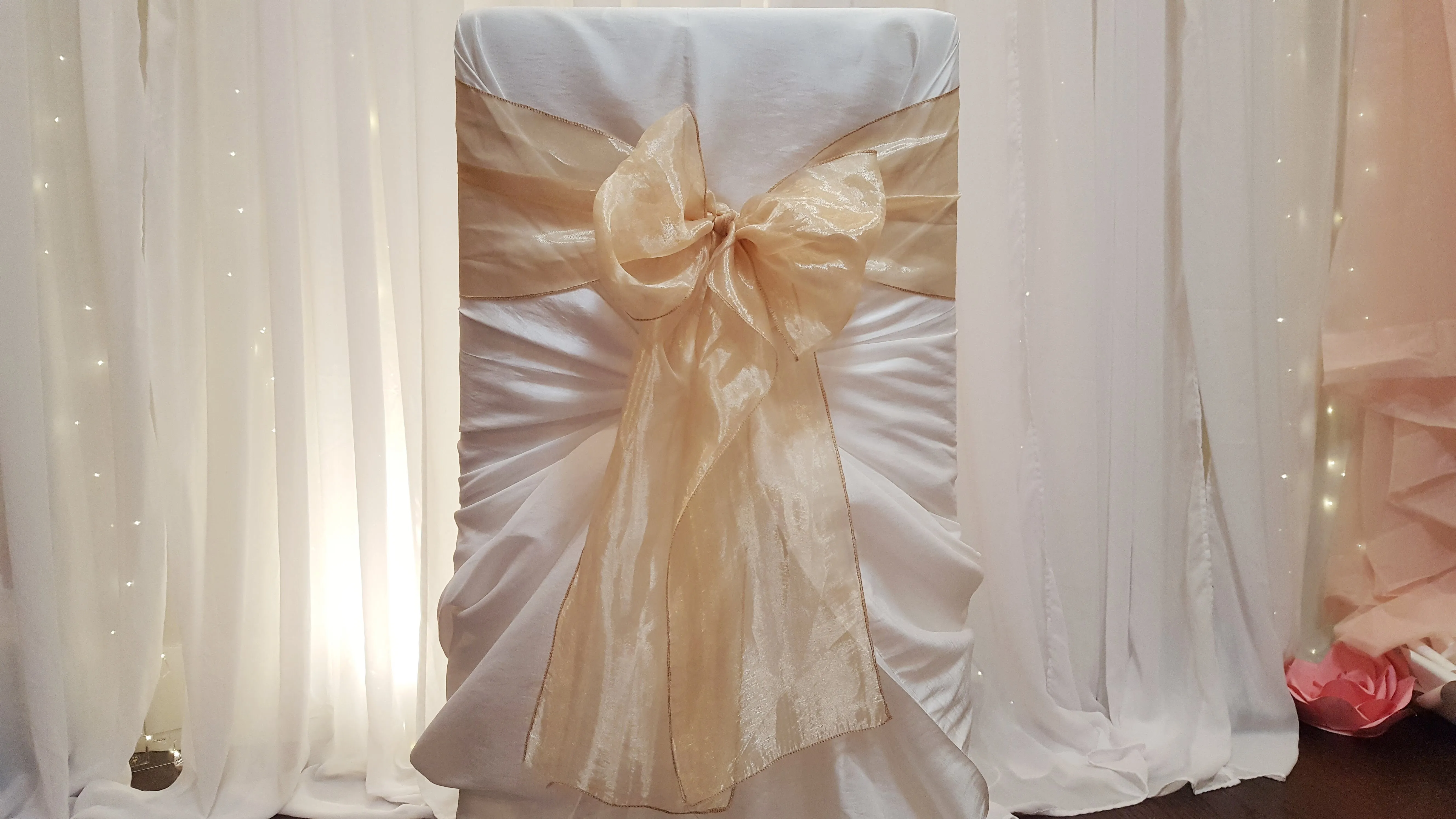 Sash - Organza - Gold