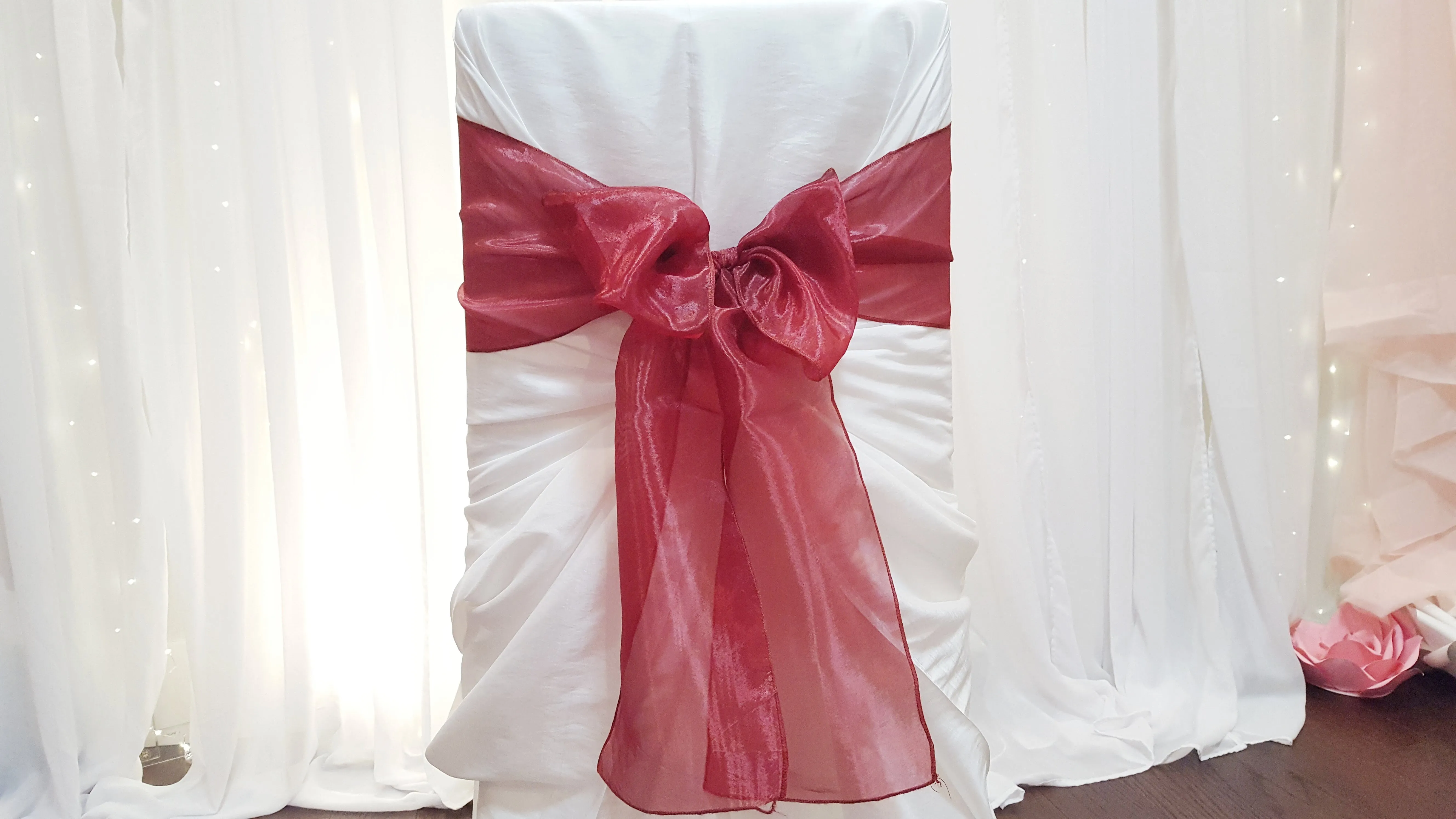 Sash - Organza - Marsala