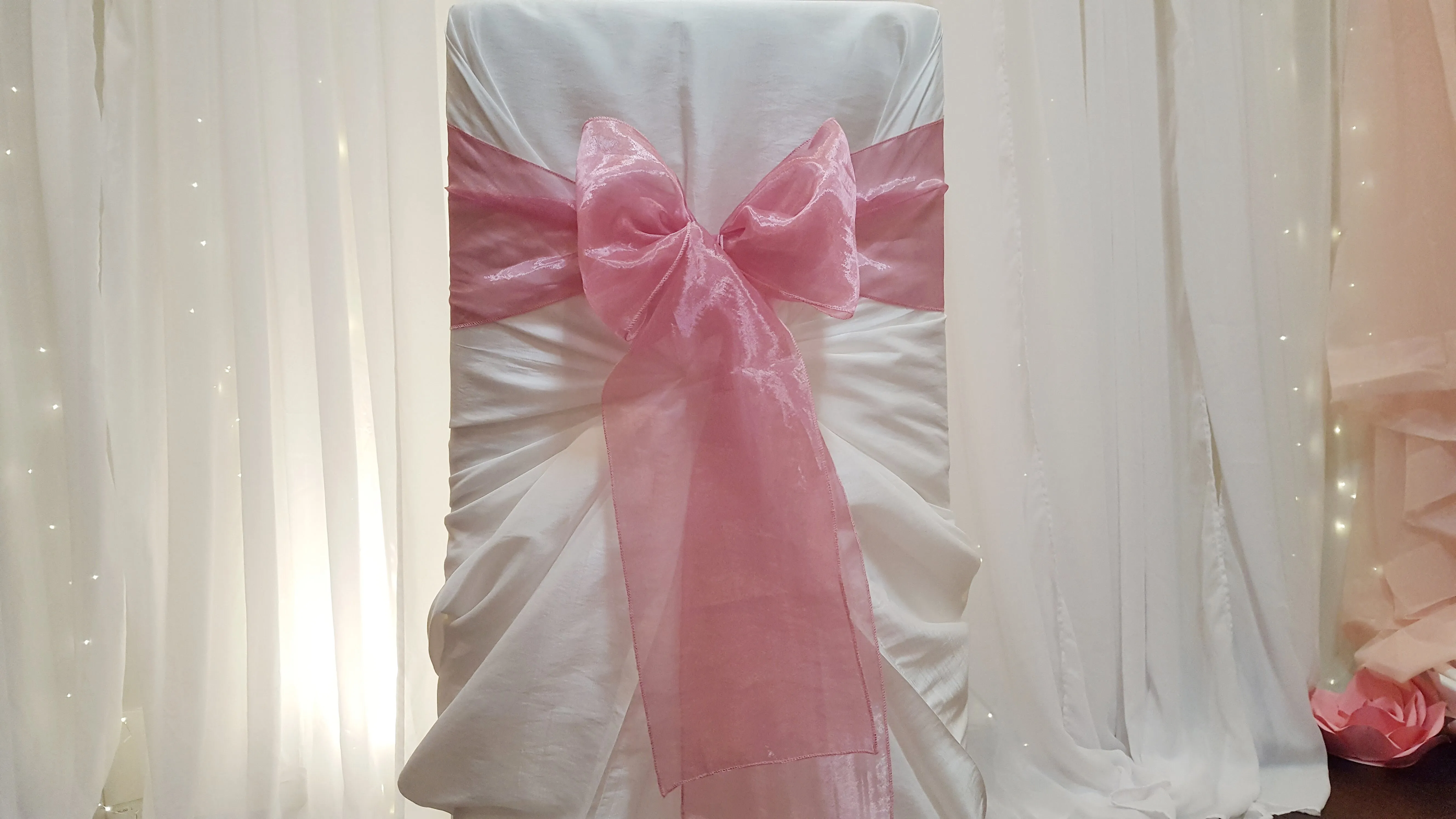 Sash - Organza - Pink