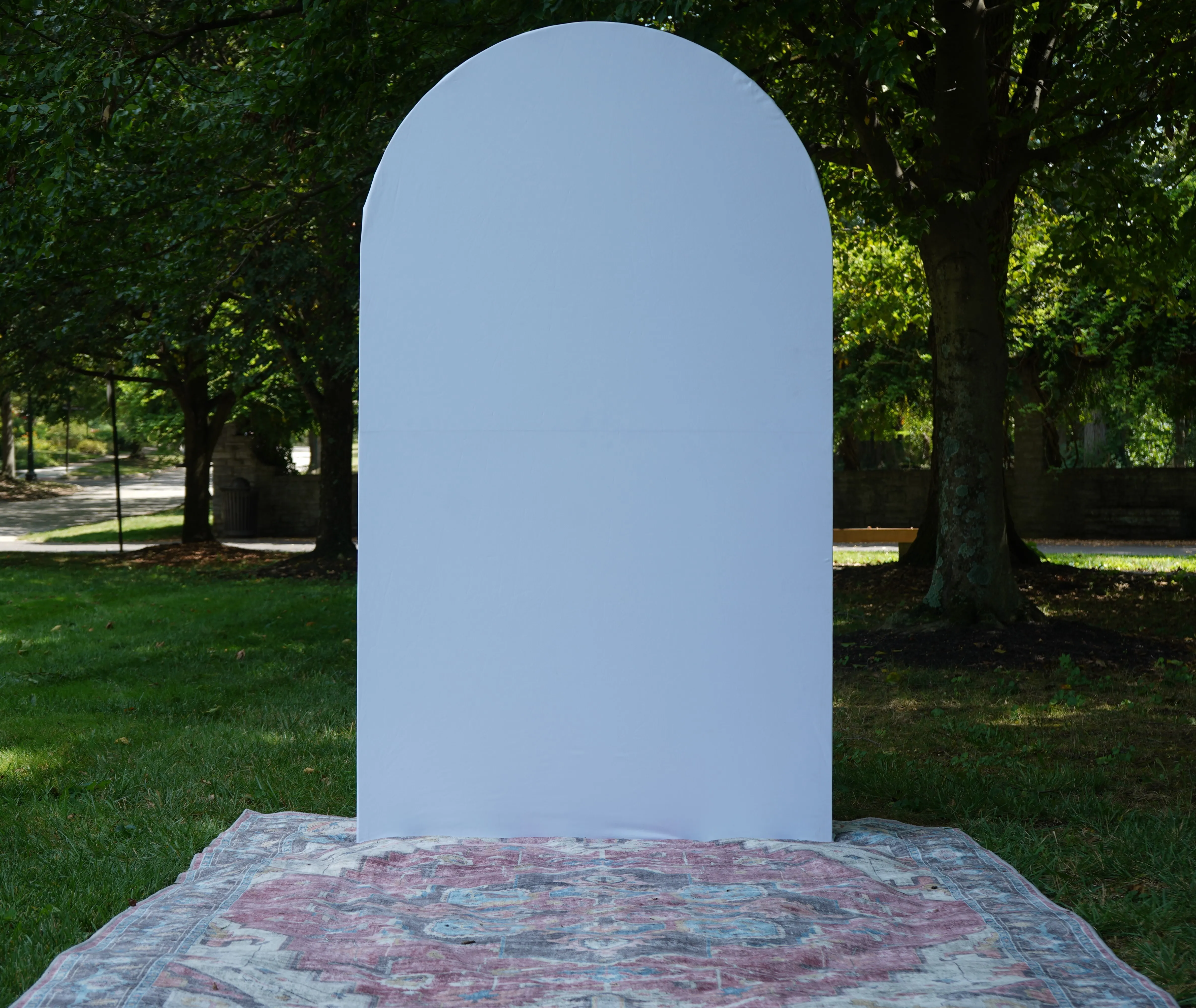 Wooden Arch Wall Ivory + Elm Rentals