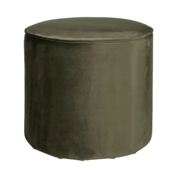 Hocker/ poef velours army green - verhuur 